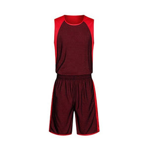 Uniforme de baloncesto de alta calidad de color sólido para adultos Fabricante al por mayor Usar uniforme de baloncesto de estilo único ligero - Product Image 2