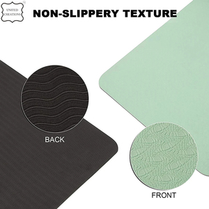 Venta al por mayor de caucho natural + esterilla de Yoga de PU de diseño personalizado esterilla de yoga duradera esterilla de yoga antideslizante - Product Image 3