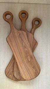 Tabla de cortar de madera ACACAI genuina natural tabla de cortar con mango sólido personalizado en forma de rectángulo cortar pan - Product Image 4