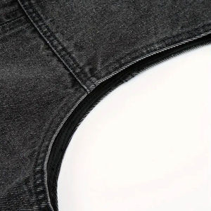 Chaleco vaquero informal de talla grande para hombre, chaleco sin mangas de algodón transpirable de Color sólido de nuevo diseño, talla personalizada para invierno - Product Image 4