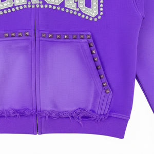 Custom Sun Faded French Terry Funcional Acid Wash 440gsm 100% Algodón Transpirable Ecológico Hombres Pullover Heavyweight - Product Image 5