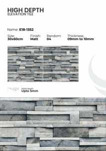 Carreaux muraux extérieurs en porcelaine 300x600mm pour façade - Product Image 2