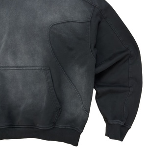 เสื้อฮู้ดผ้าเทอร์รี่สไตล์ฝรั่งเศสผ้าปะติดเสื้อสวมหัวมี450แกรมผ้าคอตตอนขนาดใหญ่ไม่ซีดจางใส่ลำลองโอเวอร์ไซส์ - Product Image 6