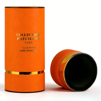 Flacon compte-gouttes d'huile essentielle biodégradable de 30 ml et 10 ml, tube en papier cartonné recyclable, tube en papier gaufré et enduit, boîte en papier