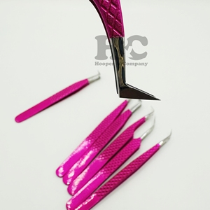 Pinzas Profesionales para Extensión de Pestañas de Acero Inoxidable Antiestáticas Duraderas con Logotipo Personalizado, Etiqueta Privada, MOQ, Pinzas para Pestañas de Visón - Product Image 2