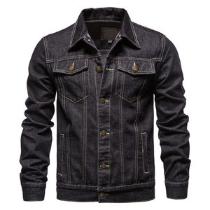Veste en jean denim pour hommes OEM Vêtements d'extérieur décontractés Veste d'automne manteau boutonné en jean Veste en jean oversize pour hommes Prix raisonnable - Product Image 5