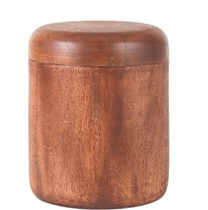 Urne funéraire en bois de manguier poli naturel pour cendres humaines Pot commémoratif artisanal avec couvercle Souvenir funéraire décoratif en bois - Product Image 4
