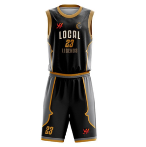 Uniformes de basket-ball d'équipe professionnelle personnalisés design personnalisé sublimé vente en gros uniforme respirant séchage rapide 100% polyester - Product Image 5