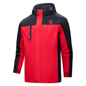 Vestes coupe-vent d'hiver pour hommes imperméables, respirantes et écologiques avec col montant et logo frontal, légères pour une utilisation en extérieur - Product Image 2