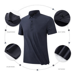 Polo de golf de secado rápido de manga corta de ajuste regular para hombre de alta calidad, camisetas para hombre - Product Image 2