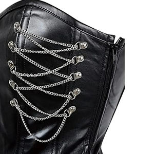 New Design Customized Women Leather <b>Corset</b> Leather Made Women Body Shaping Shapewear <b>Corset</b> Low Price Leather <b>Corset</b> - Product Image 3