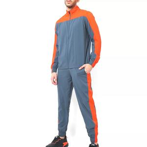 Ensembles de jogging veste et pantalon à fermeture éclair décontractés pour hommes vêtements de sport à rayures pour l'hiver et le printemps tenues de sport deux pièces - Product Image 1