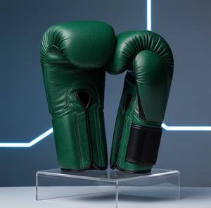 Gants d'entraînement professionnels en métal avec motif hexagonal et rembourrage en mousse haute densité pour la salle de sport et le travail avec un sac - Product Image 1