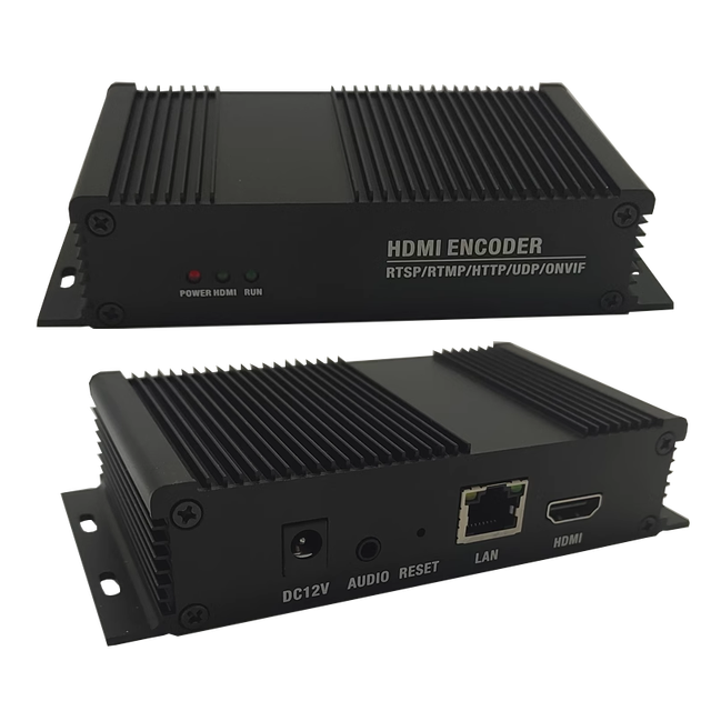 H.265 H.264 IP Video Encoder for Live Streaming Supports UDP RTMP SRT HTTP HLS RTSP VMIX Youtube Facebook