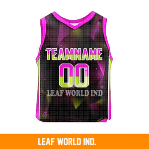 Vêtements de sport de basket-ball personnalisés grande taille pour hommes-Shorts d'été Impression par sublimation Costume BSCI Motif de couture pour garçons Vente en gros - Product Image 2