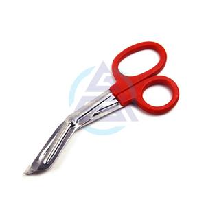 Ciseaux universels pour pansements de beauté, 6 pouces, poignée à double anneau, courbure, fabricant et fournisseur - Product Image 1