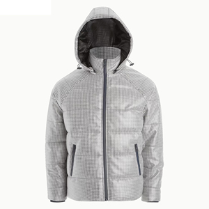 Vente en gros de doudoune matelassée respirante personnalisée pour hommes, résistante aux bulles d'hiver, légère et compressible, à capuche, OEM - Product Image 2