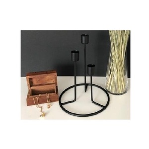 Modern minimalist metal <b>candle</b> holders for tealight <b>taper</b> and pillar <b>candles</b> ideal for home office bedroom decor - Product Image 1