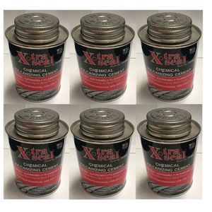 6 Latas de Parches para Neumáticos X-Tra Seal, Cemento Vulcanizante Químico de 8oz (0.2366 Litros) - Product Image 1