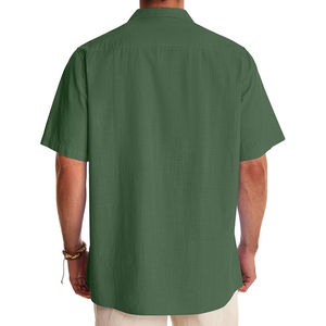 Fourniture directe d'usine chemises à col cubain pour hommes fabricant B2B en coton et mélange chemises à col cubain pour hommes en gros - Product Image 2