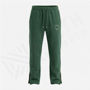 Pantalon de travail décontracté en coton pour homme, coupe large, molletonné, en French Terry, ample, qualité supérieure, léger - Product Image 1