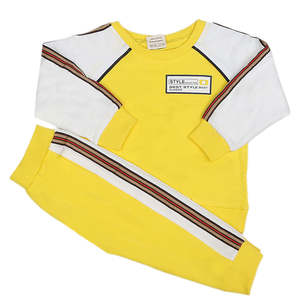 Traje de 2 Piezas de Manga Larga para Niños - Amarillo - Product Image 4