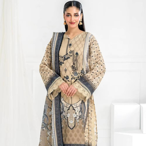white christmas dresses Elegant Embroidered Lawn Dress with Digital Print Silk Dupatta – Best Price  Online in Pakistan