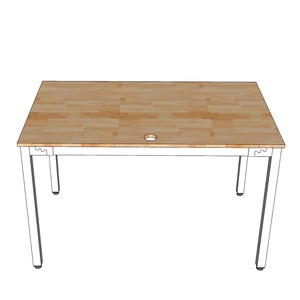 UConcept HBUC004 120x70cm Modern Minimalist <b>Desk</b> Easy Assembly Steel Legs Office Furniture for Bedroom Use <b>Computer</b> Table - Product Image 6