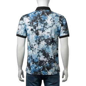 Camiseta Polo de Manga Corta para Hombre, Mezcla de Poliéster y Algodón, Estampado Digital, Transpirable, Informal, Ropa de Trabajo, Venta al por Mayor - Product Image 3