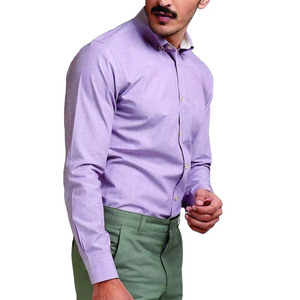 Camisas informales de Primavera de punto personalizadas de manga larga para hombre 100% algodón transpirable cómodo - Product Image 3