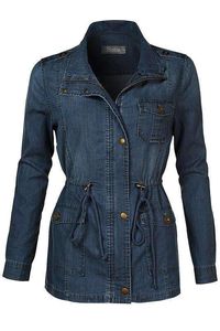 Chaqueta vaquera larga clásica para mujer, elegante, de gran tamaño, versátil, hasta la rodilla, capas de moda, ropa de calle Vintage esencial - Product Image 3
