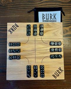 Jeu de société de luxe Burk en bois, jeu classique pour toute la famille avec billes et dés, parfait pour les fêtes, les voyages et les cadeaux - Product Image 1