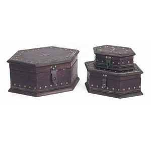 Boîtes en bois décoratives pour la maison de haute qualité décoration de la maison article cadeau bijoux serrure coffre au trésor pour bagues artisanat indien article - Product Image 2