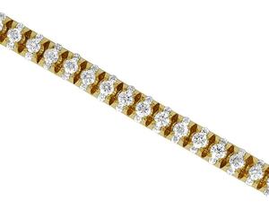 Hip Hop Stylish Iced Out Round Moissanite Diamond Sterling <b>Silver</b> Luxury Classic <b>Bracelet</b> For Women - Product Image 2