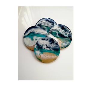 Offre Spéciale Sous-verres de thé en résine époxy de qualité supérieure au design unique pour décoration de table de restaurant d'hôtel aux prix de gros - Product Image 1