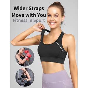 Soutiens-gorge de sport OEM de meilleure qualité pour femmes à soutien élevé (noir) Fabricant et grossiste pakistanais - Product Image 2