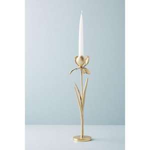 Portavelas de latón hecho a mano con grabado artístico y motivos florales intrincados para un ambiente elegante y clásico - Product Image 4