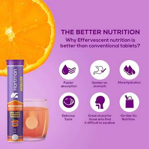 Vitalize Effervescent <b>Tablets</b> Daily Vitamins Minerals Supplement Natural Beetroot Orange Flavor for Adults Teenagers - Product Image 2