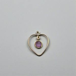 925 Silver 6mm <b>Heart</b> Gemstone Charm - Faceted Bezel Pendant - Dainty Birthstone Charm for DIY Bracelet & <b>Necklace</b> Jewelry Making - Product Image 3