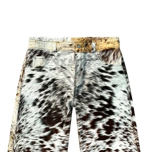 Produit professionnel Street Wear Shorts en cuir de vachette Nouveau style Dernière arrivée Respirant Shorts en cuir de vachette OEM - Product Image 6