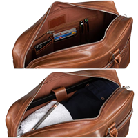 Sac de luxe décontracté en cuir véritable ciré, léger, portable, grande capacité, souple, pour homme, avec quincaillerie inaltérable