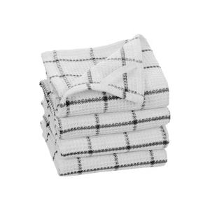 Clase alta bordado 30x30cm gran gofre absorbente 100% algodón tejido orgánico Golf cocina secado al por mayor juegos de toallas para platos - Product Image 5
