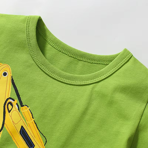 เสื้อยืดเด็ก คอกลม แขนสั้น สีพื้น ผ้าฝ้าย 100% สไตล์ไฮสตรีท ระบายอากาศ แห้งเร็ว พิมพ์ลายดิจิตอล ขายส่ง - Product Image 4