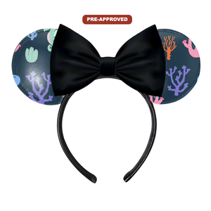 Serre-tête personnalisable violet corail pour enfants, activité créative DIY en vinyle noir à peindre, cadeau - Product Image 1