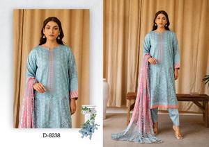 Elegante vestido de verano estampado 2024 para mujer algodón/césped estilo Salwar Kameez ropa india y paquistaní - Product Image 3