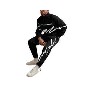 Survêtement décontracté en coton tissé respirant de haute qualité pour homme, modèle 2021, personnalisable, pas cher, épais, avec fermeture éclair - Product Image 6