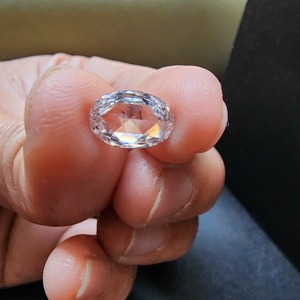 Diamant de laboratoire CVD ovale fantaisie taille rose de 1,445 carats, certifié IGI, luxe durable avec une touche vintage - Product Image 2