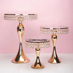 Fabuleux support à gâteau en fer de qualité supérieure ensemble de 2 tailles différentes snacks dessert support de service - Product Image 3