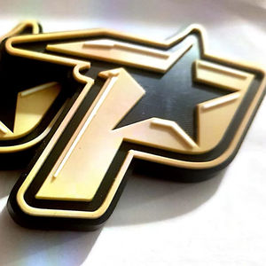 Pare-chocs de casque de baseball adhésif 3M avec double bande 2D 3D Teams Logos - Product Image 1