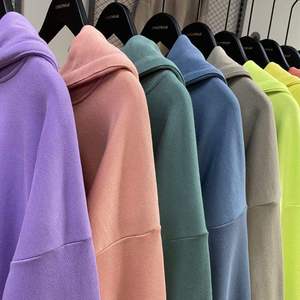 เสื้อฮู้ดกันหนาวมีกระเป๋าแบบเรียบของผู้ชายผ้าขนแกะ100% แห้งเร็วแบบปกติดีไซน์หรูหรา - Product Image 4